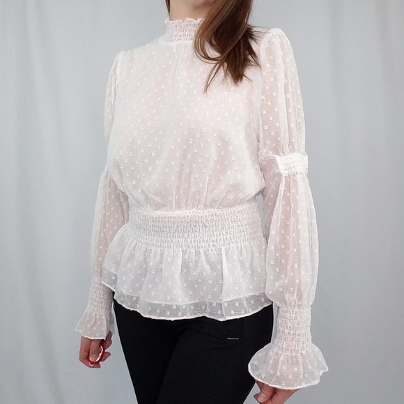 Swiss dot blouse - Picture 5 of 8